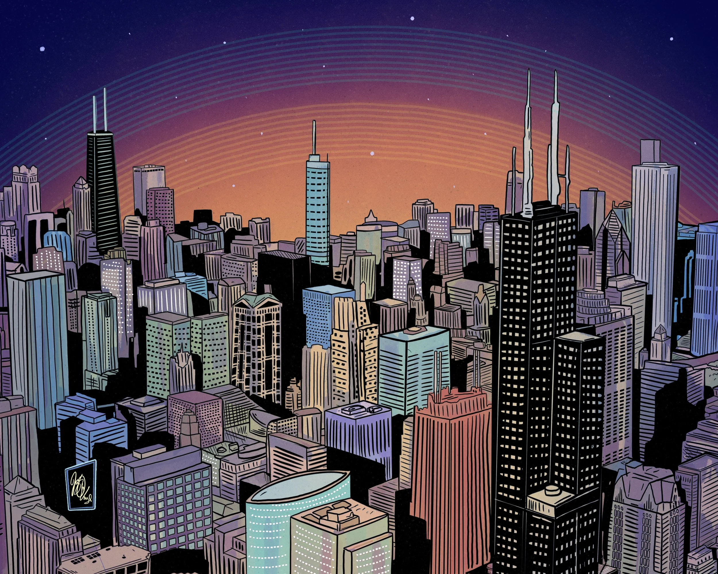 Chicago Forever Illustrations – Bold, Colorful Art Celebrating the